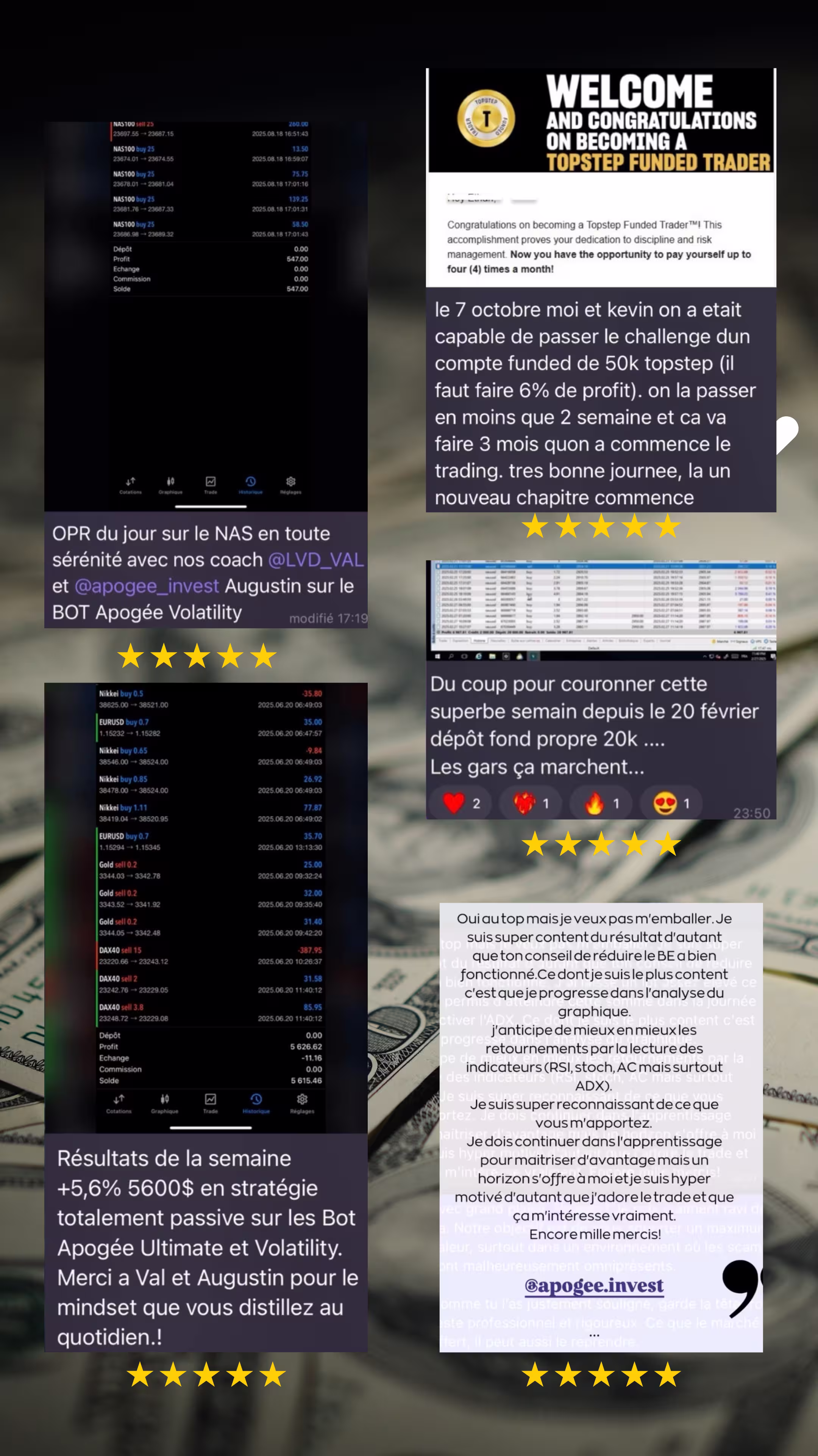 Témoignage Screenshot 1 — Apogée Invest